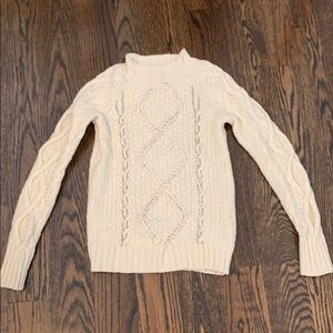 JCrew woven sweater with beading
